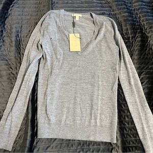 Burberry V Neck Sweater *moth holes*